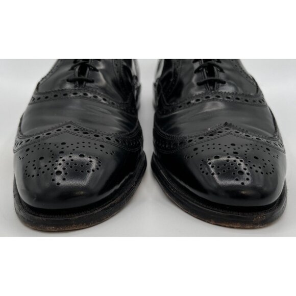 Allen Edmonds McAllister Oxford Wingtip Brogue Black Leather Shoes Size 15AA main image 12